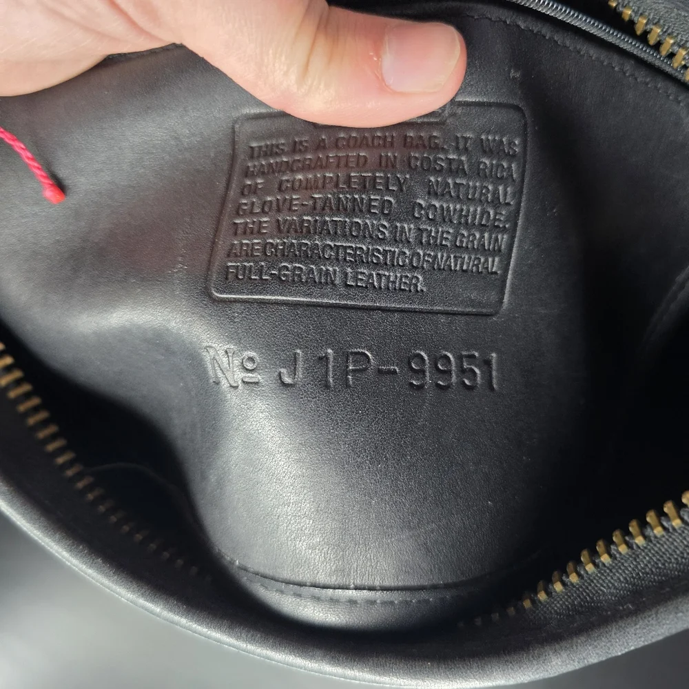 Coach Vintage Patricia Legacy‎ Black Leather Crossbody Purse